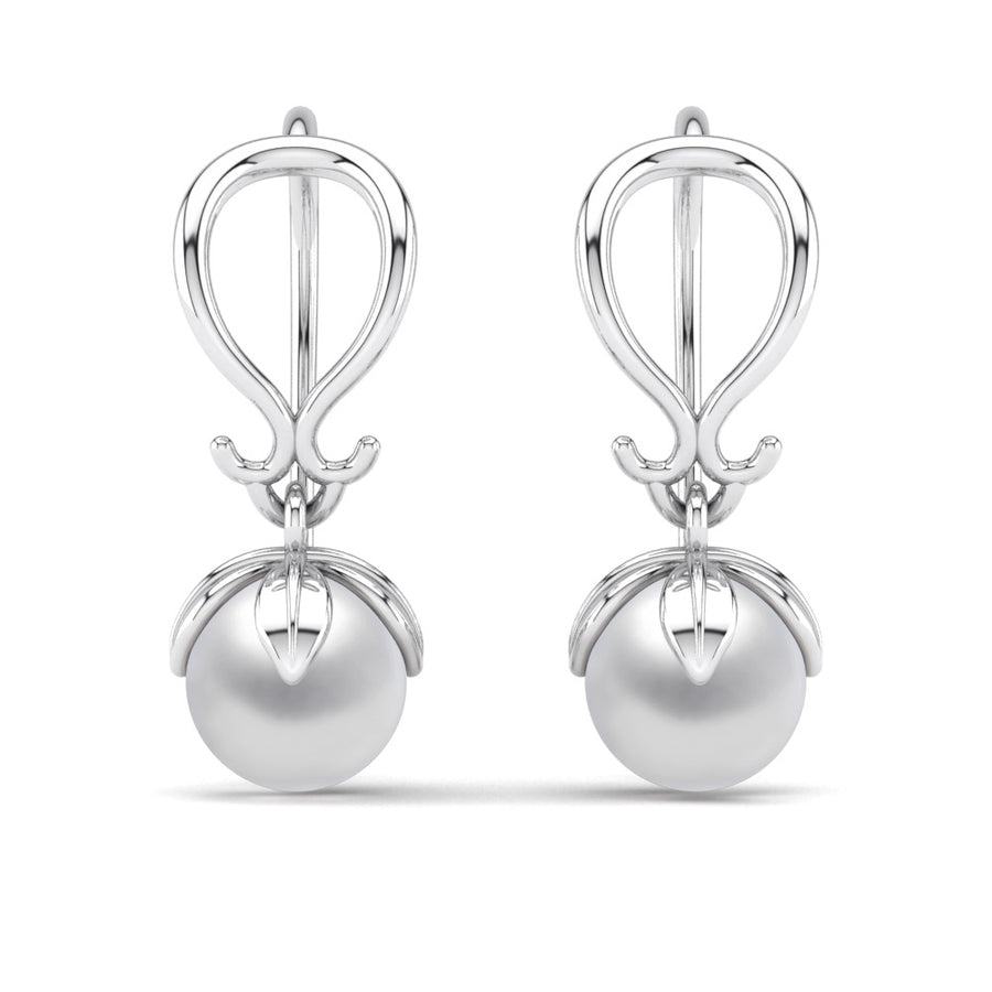 Tulip Pearl Earrings