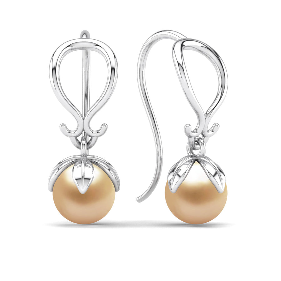 Tulip Pearl Earrings