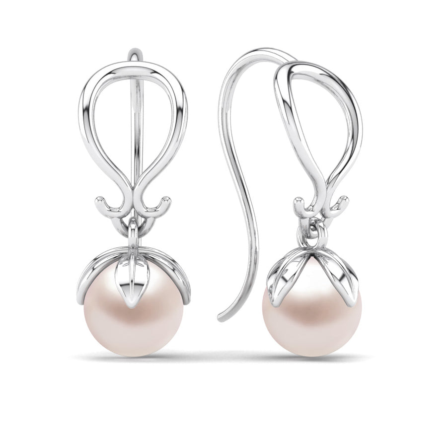 Tulip Pearl Earrings