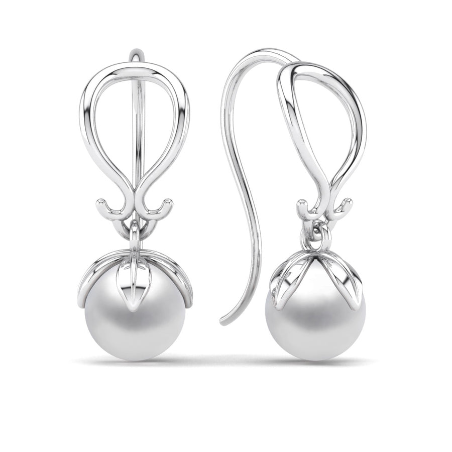 Tulip Pearl Earrings