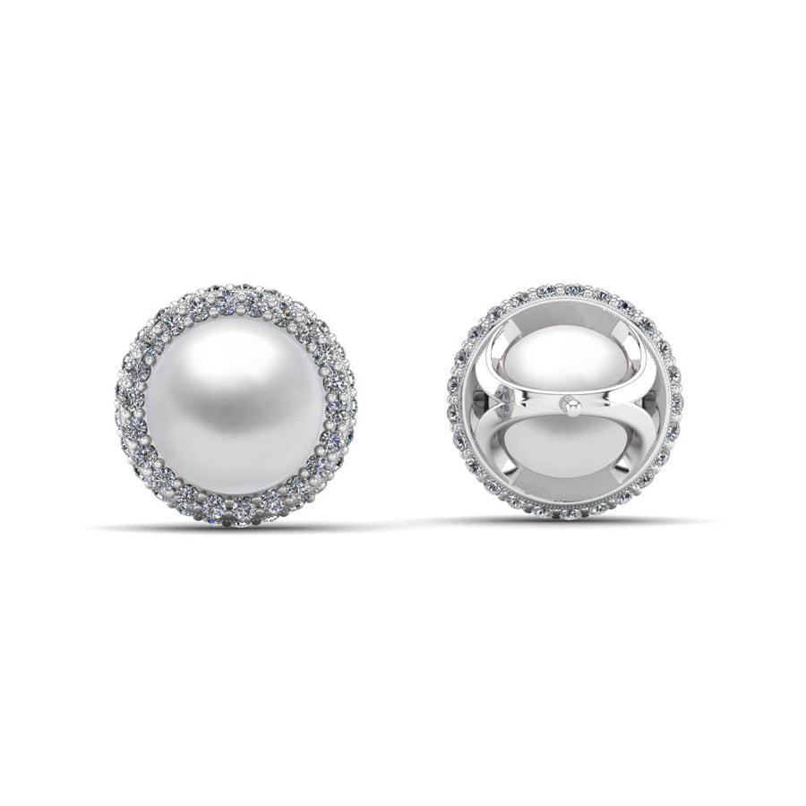 Echo Halo Pearl Earrings