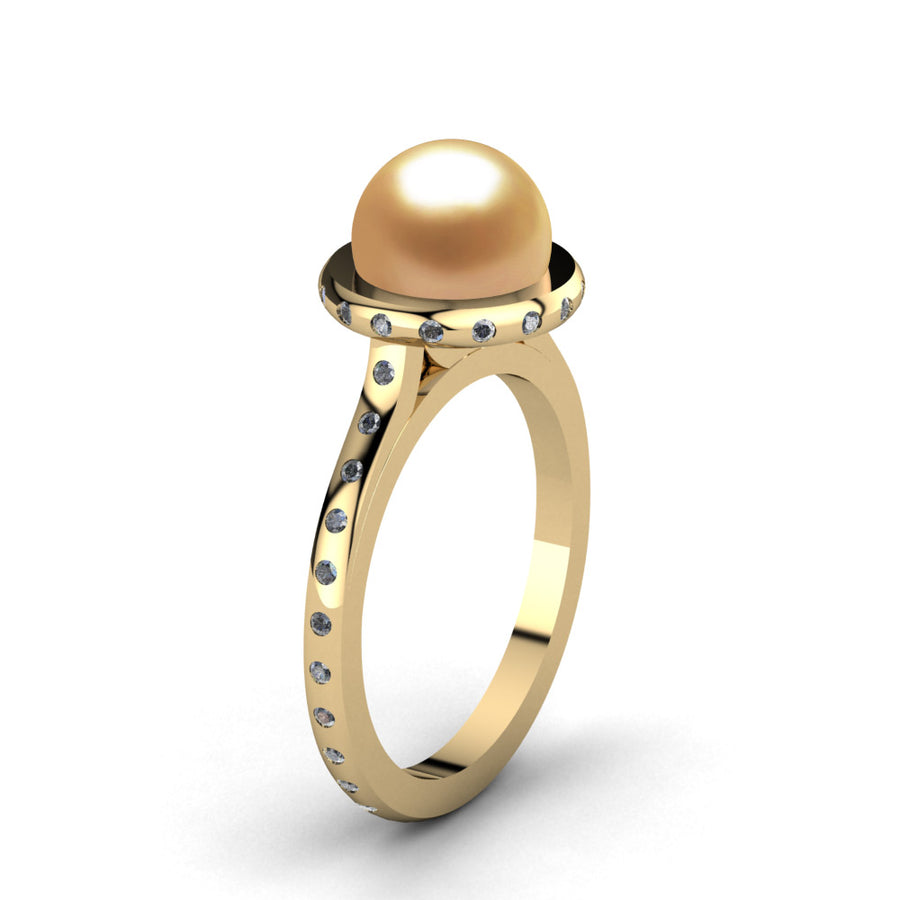 Art Deco Pearl Ring