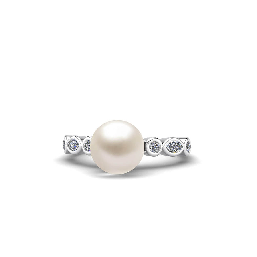 Fire and Ice Pearl Ring