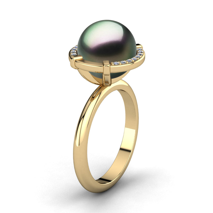 Globe Pearl Ring - Scale Test