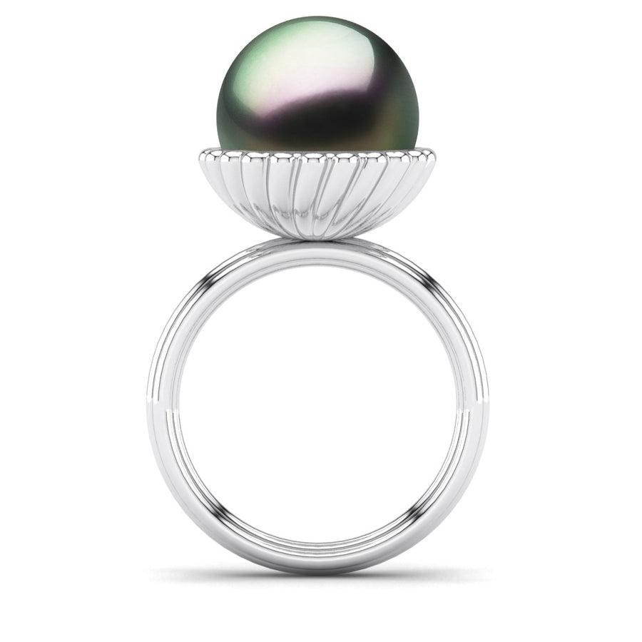 Swirl Pearl Ring