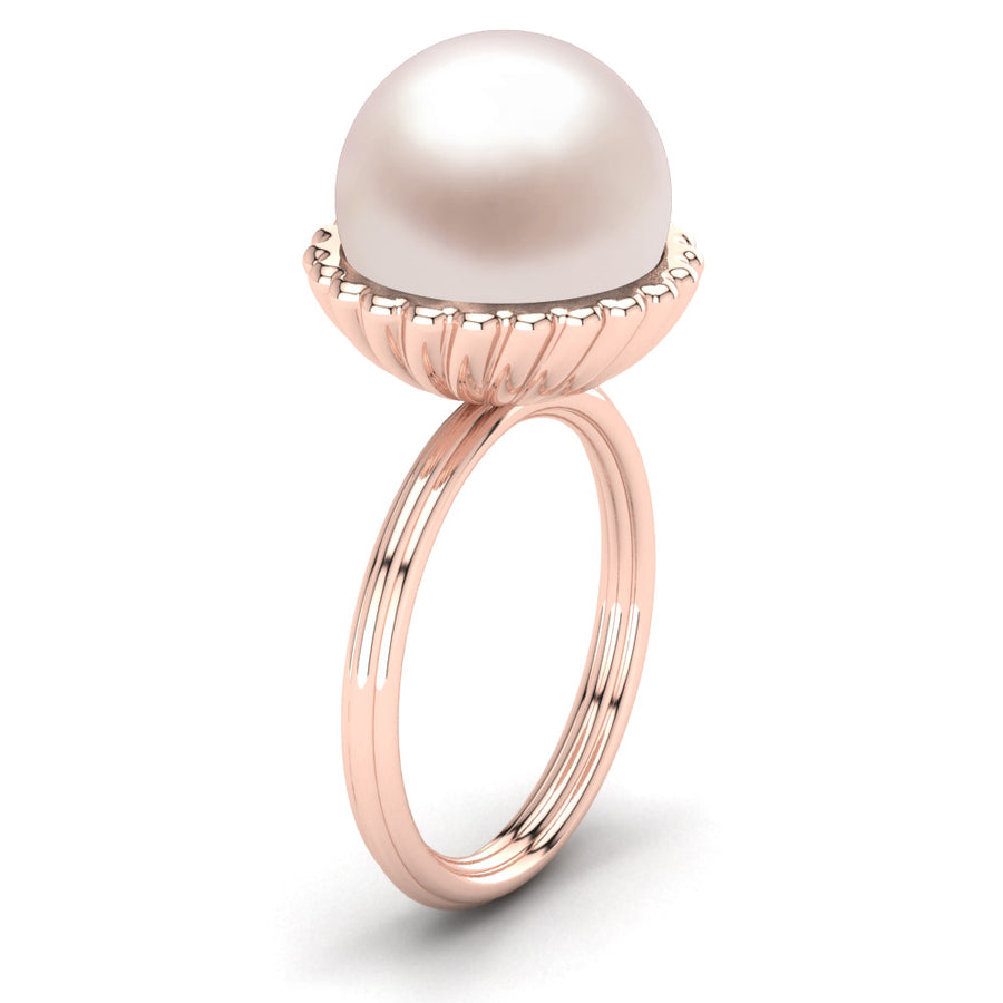 Swirl Pearl Ring