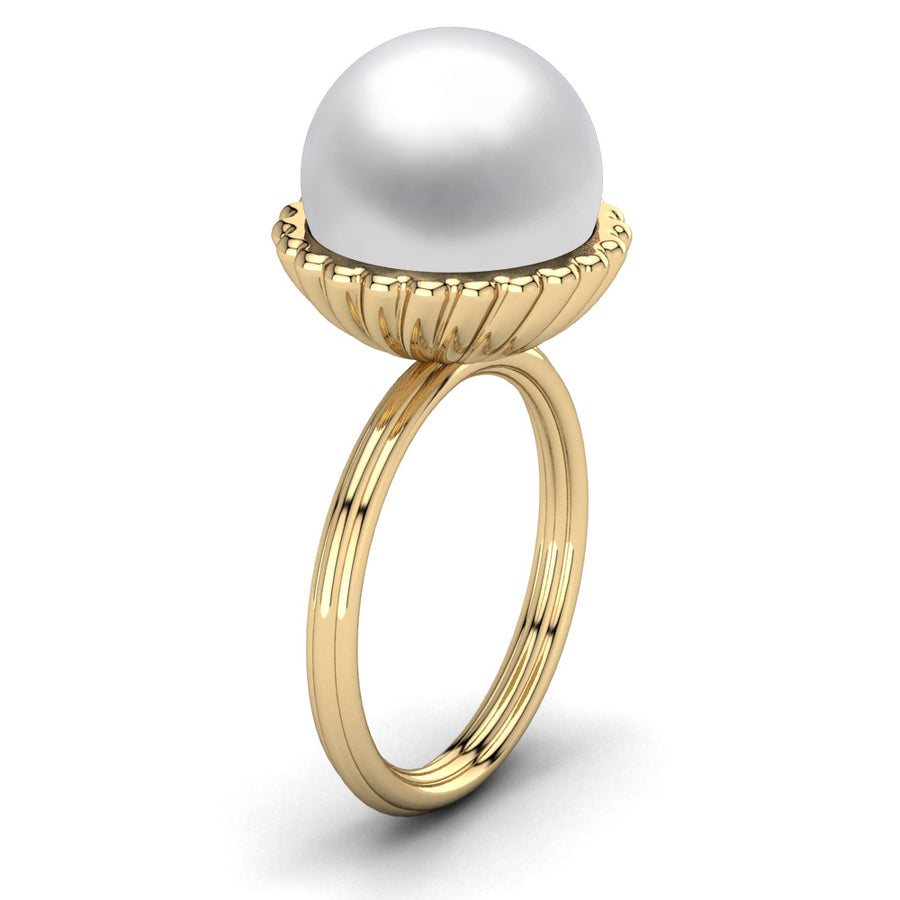 Swirl Pearl Ring