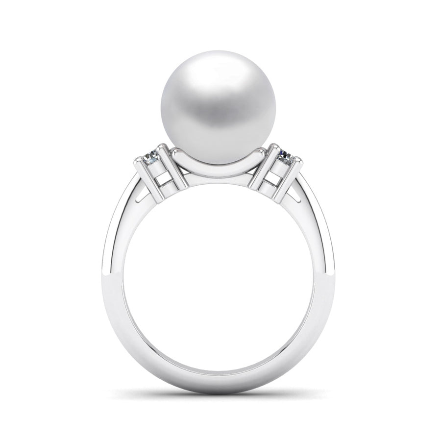 Generations Pearl Ring-Platinum-South Sea-South Sea White