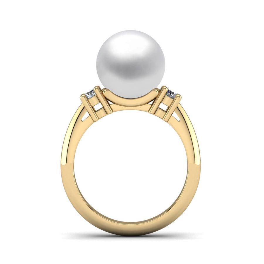 Generations Pearl Ring-18K Yellow Gold-South Sea-South Sea White