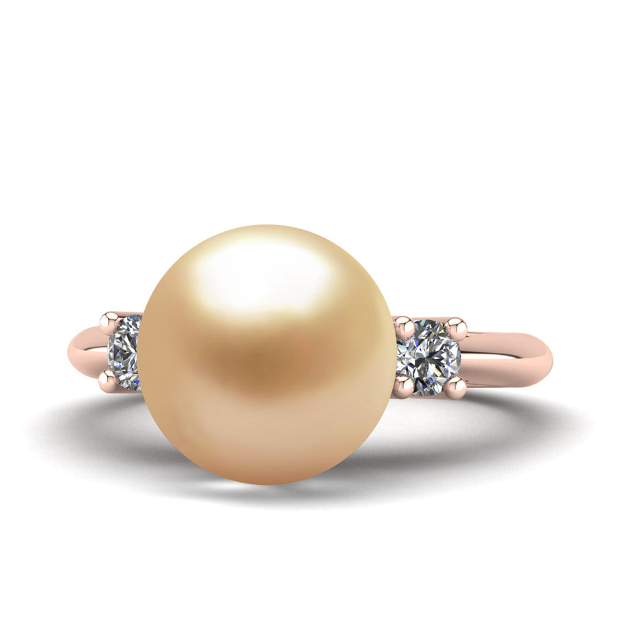 Generations Pearl Ring-18K Rose Gold-South Sea Golden-Golden
