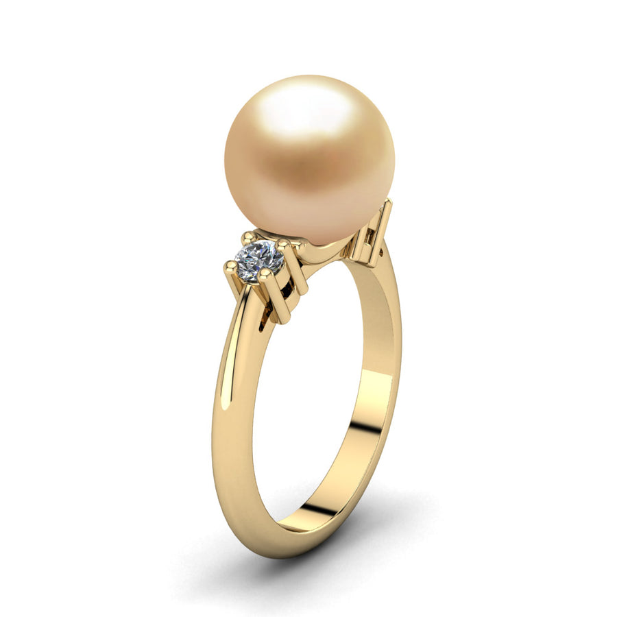 Generations Pearl Ring-18K Yellow Gold-South Sea Golden-Golden
