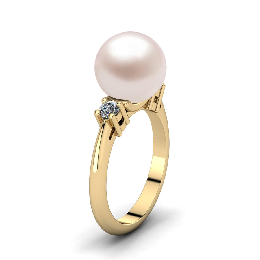 Generations Pearl Ring-18K Yellow Gold-South Sea-South Sea Rose