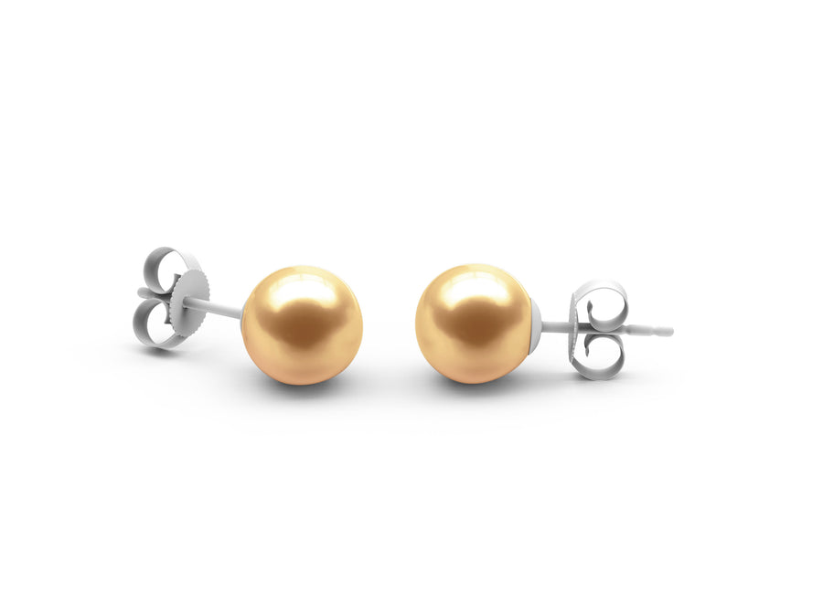 Golden South-Sea-Golden Earrings - AA