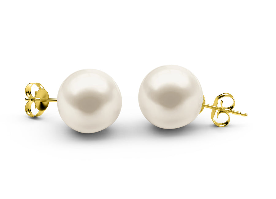 South-Sea-White South-Sea Earrings - AA