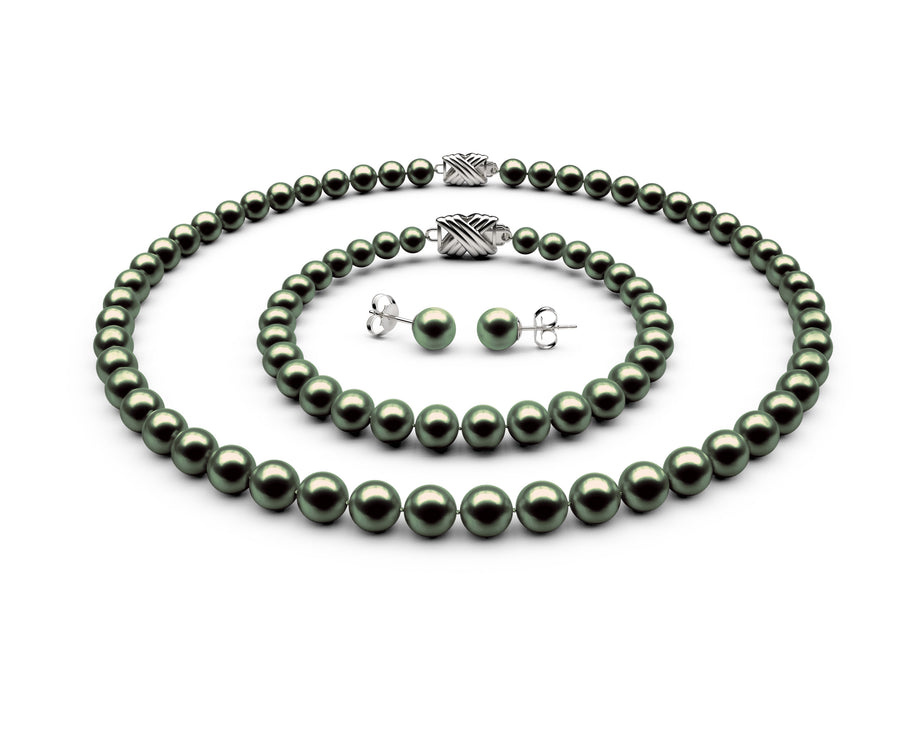 6.5-7mm AA Black-Green Freshwater Complete Set