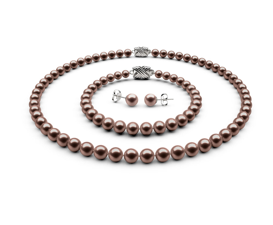 6-6.5mm AA Chocolate Freshwater Complete Set