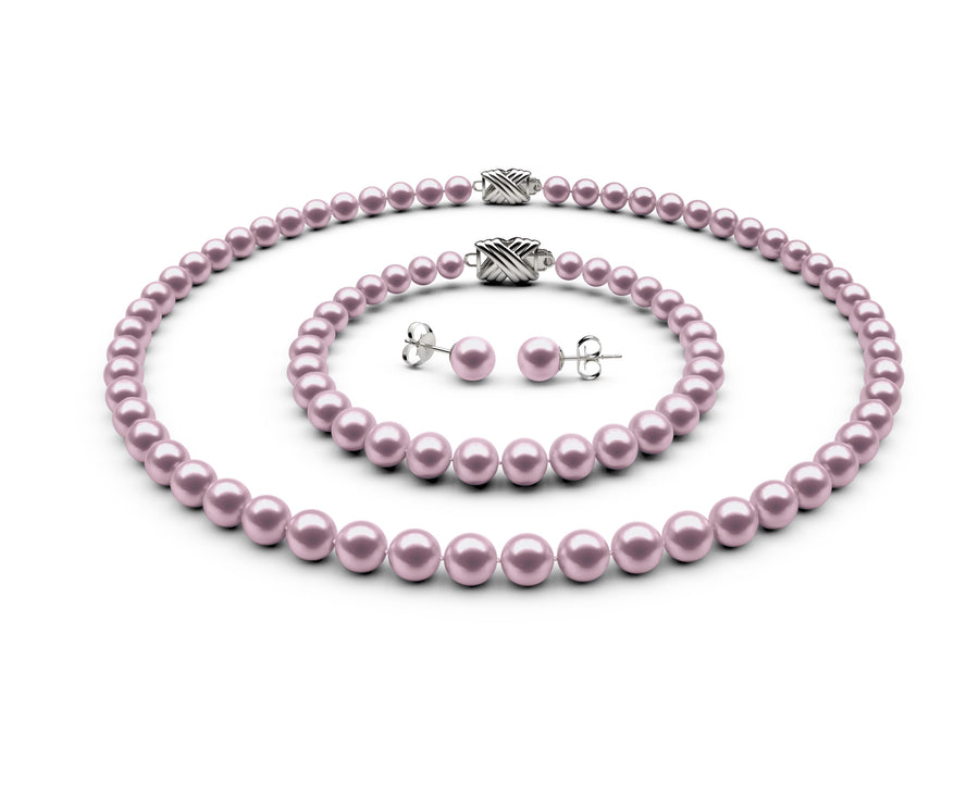 6-6.5mm AAA Lavender Freshwater Complete Set