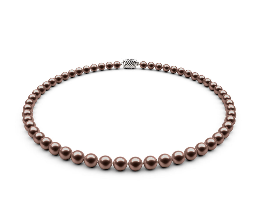 6-6.5mm AA Chocolate Freshwater Necklace