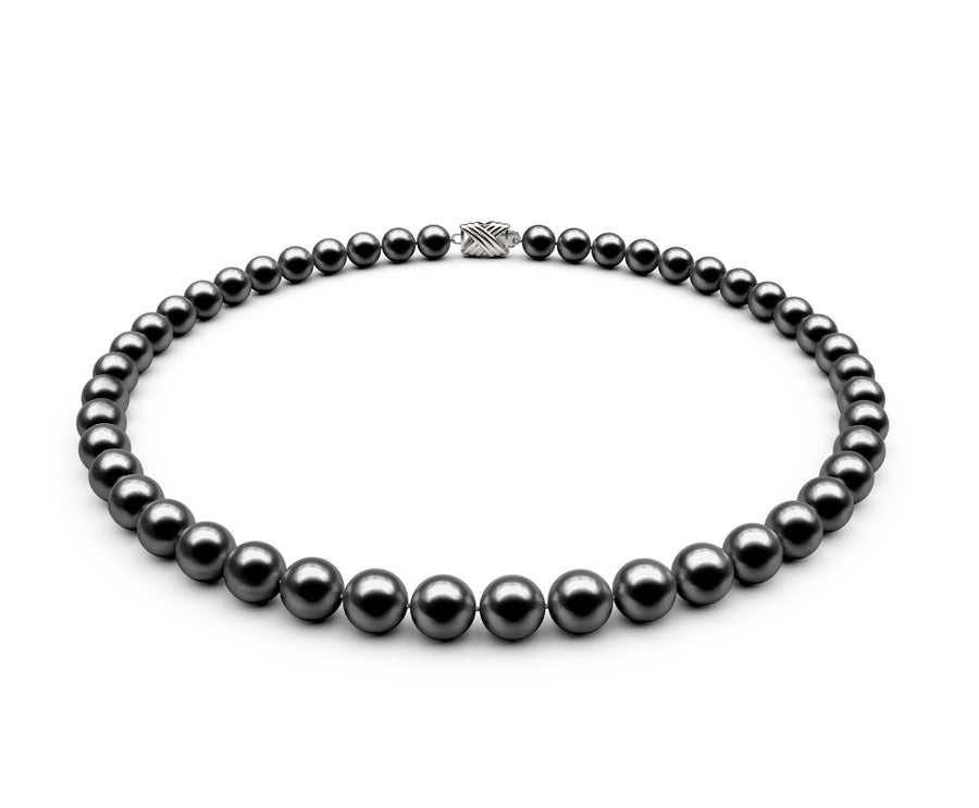 7.5-8mm AA Black Freshwater Necklace