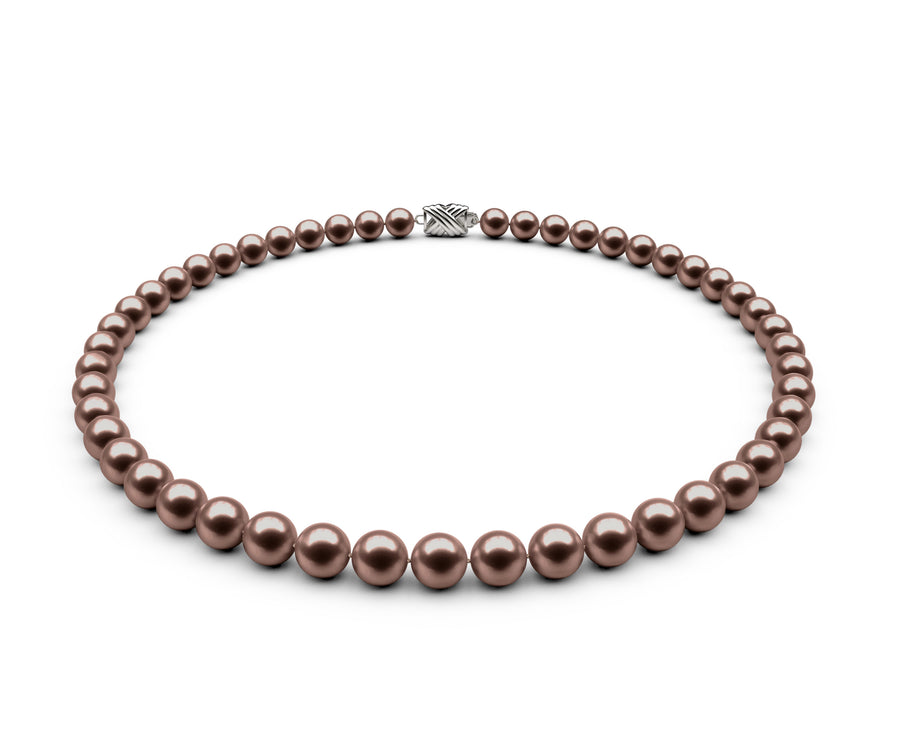 7-7.5mm AA Chocolate Freshwater Necklace