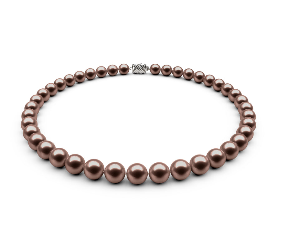 8.5-9mm AA Chocolate Freshwater Necklace