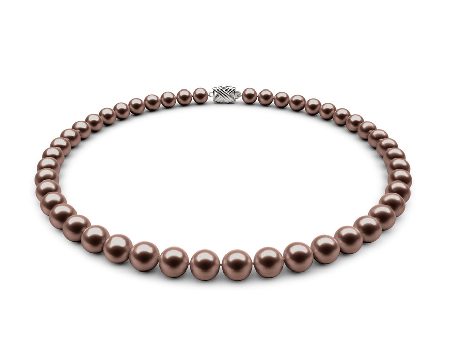 8-8.5mm AA Chocolate Freshwater Necklace