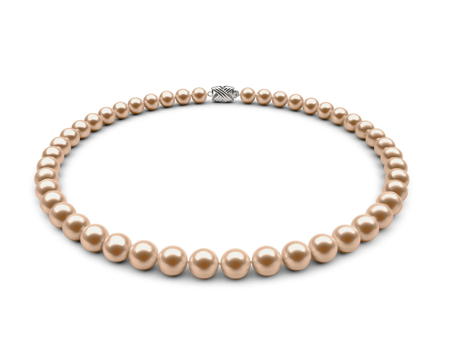 8-8.5mm AA Peach Freshwater Necklace