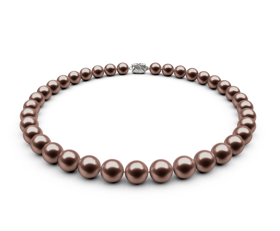 9.5-10mm AA Chocolate Freshwater Necklace