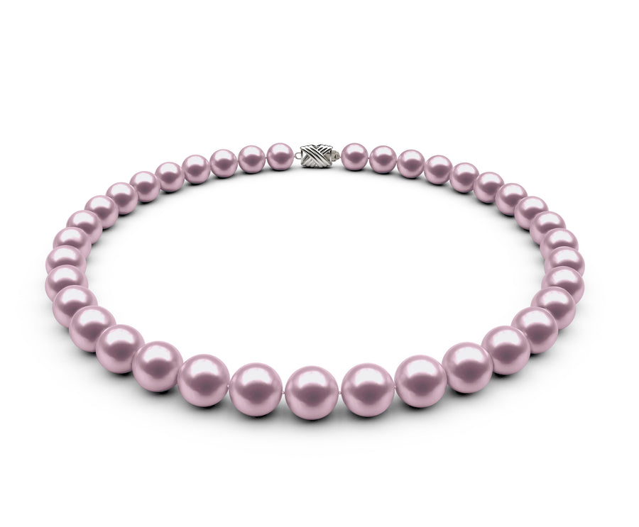 9.5-10mm AAA Lavender Freshwater Necklace